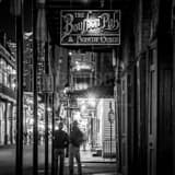 Bourbon Pub Parade Disco Black and White Square Bourbon Pub Parade Disco black and white