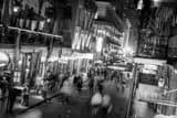 Bourbon Street Black and White Horizontal Bourbon Street black and white