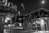 Bourbon Street French Quarter Black and White Horizontal Bourbon Street French Quarter black and white