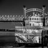 Creole Queen Riverboat Black and White Square Creole Queen Riverboat black and white