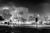Downtown New Orleans Skyline Black and White Horizontal Downtown New Orleans Skyline black and white