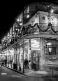 Embers Bourbon Street French Quarter Black and White Vertical Embers Bourbon Street French Quarter black and white