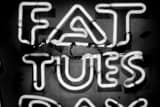 Fat Tuesday Sign Black and White Horizontal Fat Tuesday Sign black and white