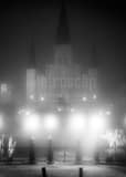 Foggy Jackson Square Black and White Vertical Foggy Jackson Square black and white