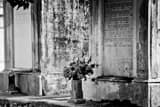 Lafayette Cemetary Mausoleum Black and White Horizontal Lafayette Cemetary Mausoleum black and white