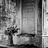 Lafayette Cemetary Mausoleum Black and White Square Lafayette Cemetary Mausoleum black and white