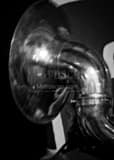 New Orleans Jazz Sousaphone Black and White Vertical New Orleans Jazz Sousaphone black and white