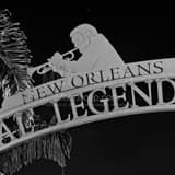 New Orleans Musical Legends Park Black and White Square New Orleans Musical Legends Park black and white