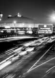 New Orleans Skyline And Superdome Black and White Vertical New Orleans Skyline And Superdome black and white