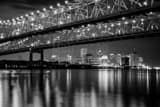 New Orleans Skyline Black and White Horizontal New Orleans Skyline black and white