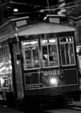 New Orleans Streetcar Black and White Vertical New Orleans Streetcar black and white