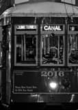 New Orleans Streetcar Black and White Vertical New Orleans Streetcar black and white
