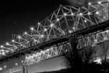 Ponchartrain Expressway Bridges Black and White Horizontal Ponchartrain Expressway Bridges black and white