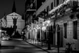 Silhouette Of Christ On St Louis Cathedrial Nola Black and White Horizontal Silhouette Of Christ On St Louis Cathedrial Nola black and white