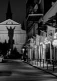 Silhouette Of Christ On St Louis Cathedrial Nola Black and White Vertical Silhouette Of Christ On St Louis Cathedrial Nola black and white