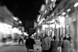 Strolling Down Bourbon Street Black and White Horizontal Strolling Down Bourbon Street black and white