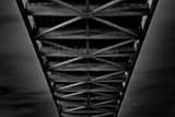 Under Ponchartrain Expressway Bridge Black and White Horizontal Under Ponchartrain Expressway Bridge black and white