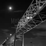 Westbank Expressway Bridge Black and White Square Westbank Expressway Bridge black and white