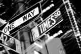 42nd Street Times Square Black and White Horizontal 42nd Street Times Square black and white
