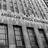 American Stock Exchange Building Black and White Square American Stock Exchange Building black and white