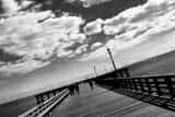 Coney Island Pier Black and White Horizontal Coney Island Pier black and white