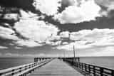 Coney Island Pier Black and White Horizontal Coney Island Pier black and white