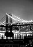 Manhattan Bridge Over East River Black and White Vertical Manhattan Bridge Over East River black and white