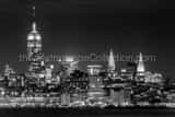 Midtown Manhattan Skyline Black and White Horizontal Midtown Manhattan Skyline black and white