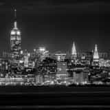 Midtown Manhattan Skyline Black and White Square Midtown Manhattan Skyline black and white