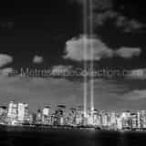 New York City Skyline 911 Black and White Square New York City Skyline 911 black and white