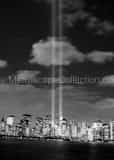 New York City Skyline 911 Black and White Vertical New York City Skyline 911 black and white