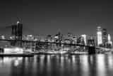 New York City Skyline From Brooklyn Black and White Horizontal New York City Skyline From Brooklyn black and white