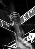 Nexus Universe 1st And 1st Intersection Black and White Vertical Nexus Universe 1st And 1st Intersection black and white