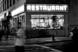 Seinfeld Restaurant Black and White Horizontal Seinfeld Restaurant black and white
