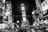 Times Square Black and White Horizontal Times Square black and white