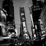 Times Square Cityscape Dusk Black and White Square Times Square Cityscape Dusk black and white
