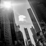 Times Square Morning Black and White Square Times Square Morning black and white