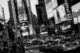 Times Square Traffic Jam Rush Hour Black and White Horizontal Times Square Traffic Jam Rush Hour black and white