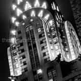 Top Chrysler Building Black and White Square Top Chrysler Building black and white