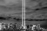 Tribute In Lights 911 Lower Manhattan Black and White Horizontal Tribute In Lights 911 Lower Manhattan black and white