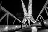 Okc Skydance Bridge Black and White Horizontal Okc Skydance Bridge black and white