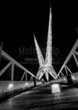 Okc Skydance Bridge Black and White Vertical Okc Skydance Bridge black and white