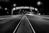 Okc Stockyards City Black and White Horizontal Okc Stockyards City black and white