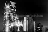 Oklahoma City Skyline Black and White Horizontal Oklahoma City Skyline black and white