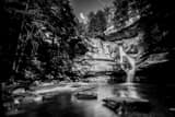 Cedar Falls Hocking Hills Black and White Horizontal Cedar Falls Hocking Hills black and white