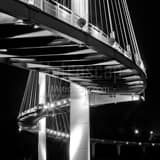 Bob Kerrey Pedestrian Bridge Black and White Square Bob Kerrey Pedestrian Bridge black and white