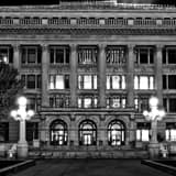 Douglas County Court House Black and White Square Douglas County Court House black and white