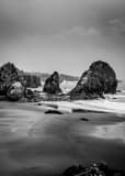 Cape Ferelo Viewpoint Black and White Vertical Cape Ferelo Viewpoint black and white