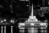 Lake Eola Linton Allen Fountain Black and White Horizontal Lake Eola Linton Allen Fountain black and white