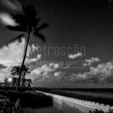Clouds Over Palm Beach Black and White Square Clouds Over Palm Beach black and white